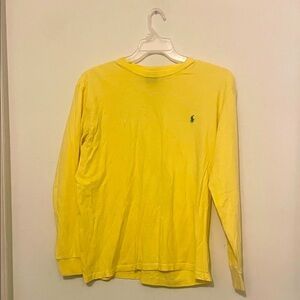 Polo by Ralph Lauren Men's Bright Yellow Long Sleeve Tee